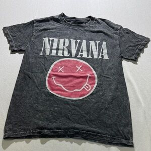 NIRVANA  Charcoal Live 93 Concert Graphic Tee S